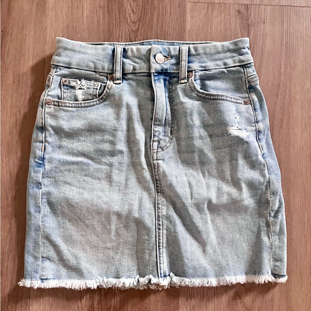 American Eagle Outfitters Blue Denim Mini Skirt